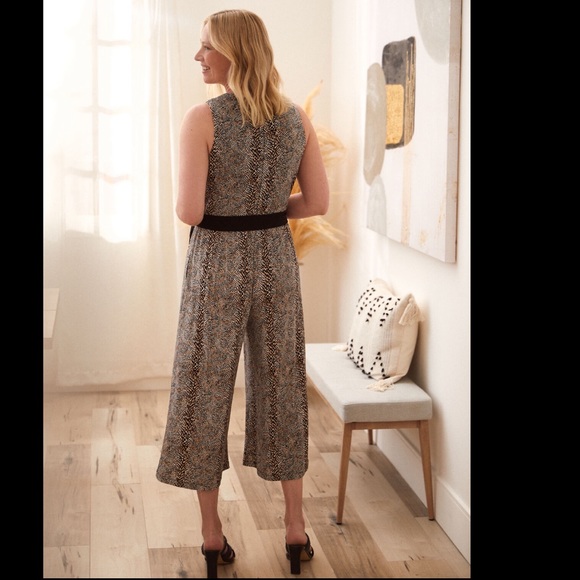 Laura Snake Print Tie Detail Jumpsuit - Picture 4 of 5